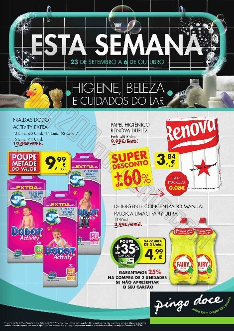 Antevisão Folheto PINGO DOCE de 23 setembro a 6 outubro - Higiene Beleza Lar - Online