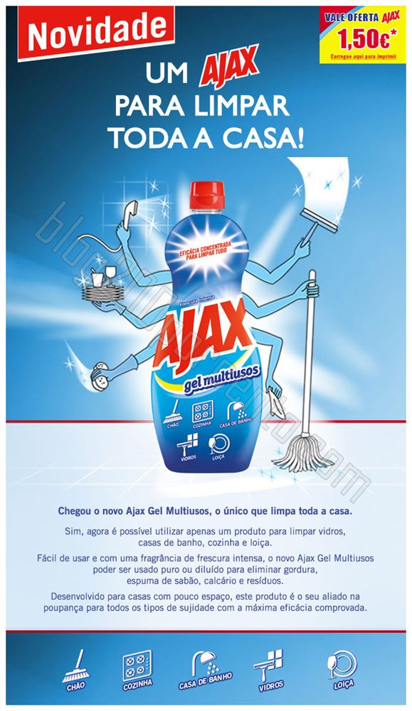 Vale de desconto AJAX de 1,50€