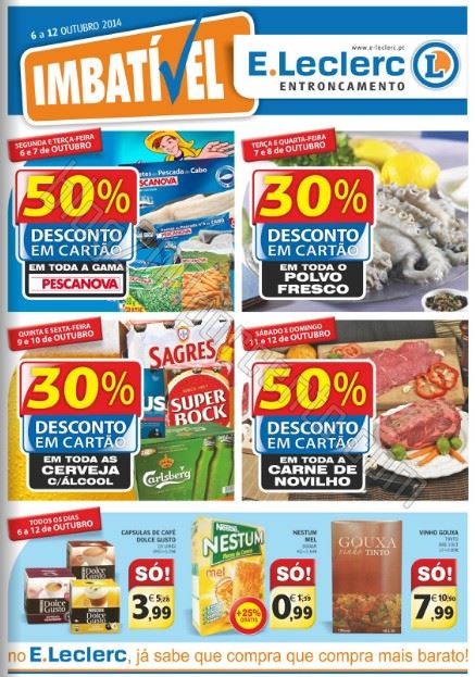 Antevisão Folheto E-LECLERC Entrocamento de 6 a 12 outubro