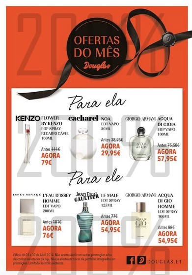 Ofertas do mês | DOUGLAS | de 1 a 30 abril