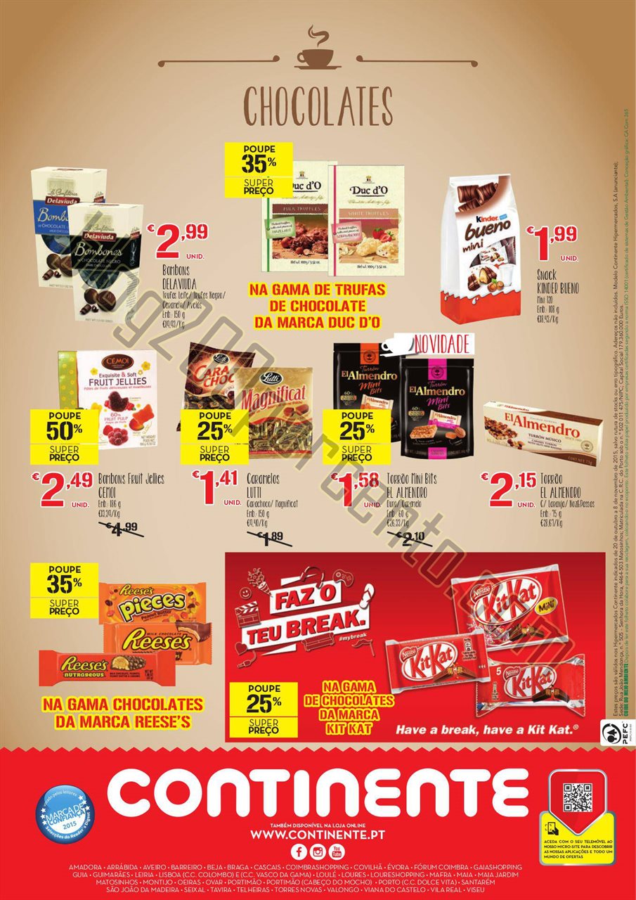 Antevisão Folheto CONTINENTE de 20 outubro a 8 no