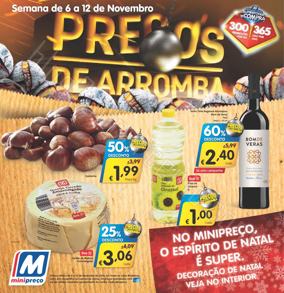 Antevisão Folheto MINIPREÇO de 6 a 12 novembro -