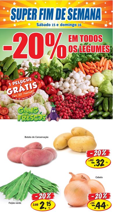 20% de desconto | LIDL | Legumes - Fim de semana
