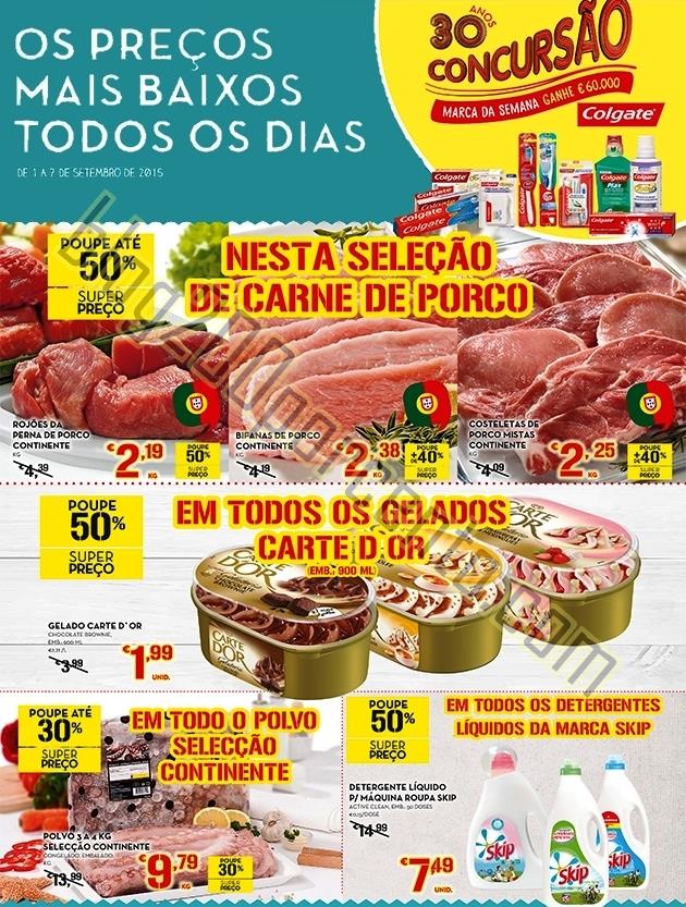 Antevisão Folheto CONTINENTE Promoções de 1 a 7