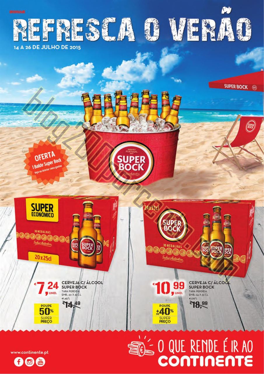 Antevisão Folheto CONTINENTE Refresca o verão de