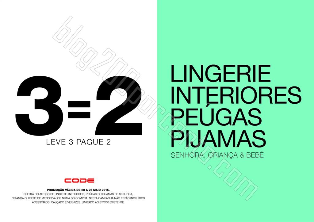 Leve 3 Pague 2 PINGO DOCE - CODE de 20 a 26 maio.j