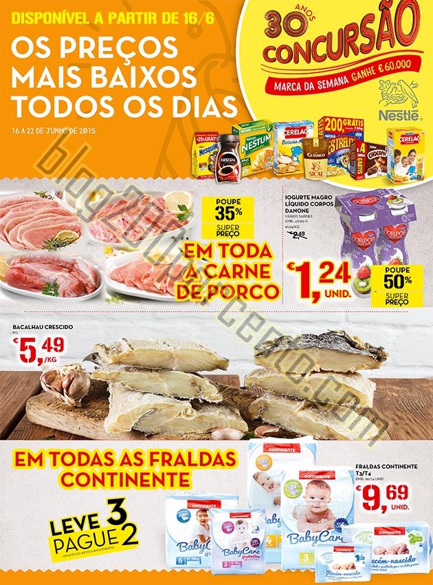 Antevisão Folheto CONTINENTE Promoções de 16 a 