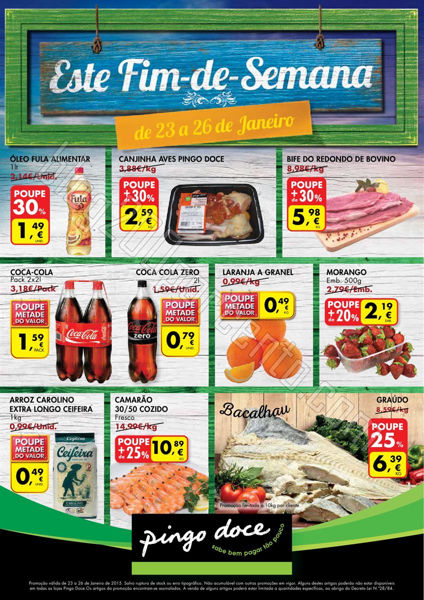 Antevisão Folheto PINGO DOCE Fim de Semana de 23 