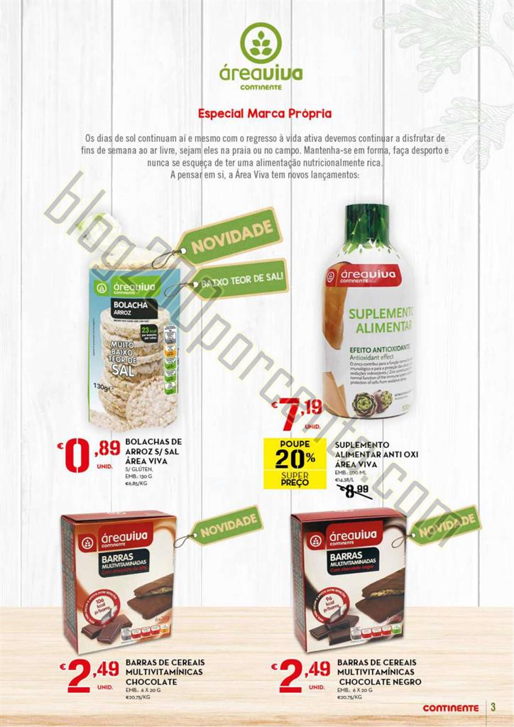 Antevisão Folheto CONTINENTE Área Viva promoçõ