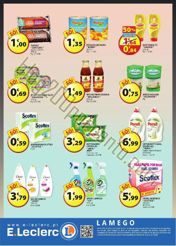 Novo Folheto E-LECLERC Lamego Promoções de 18 a 