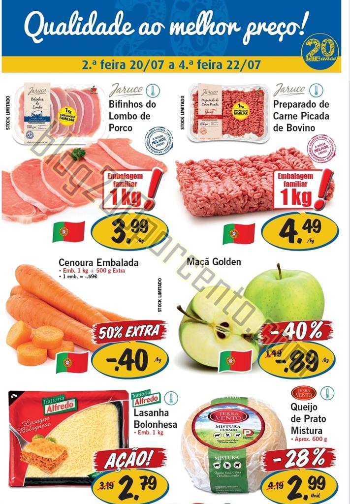 Antevisão Folheto LIDL Promoções de 20 a 22 jul