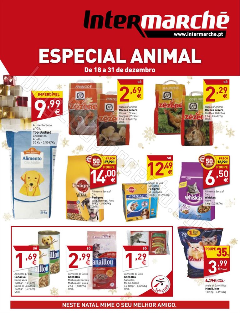 Antevisão Folheto INTERMARCHÉ Pet de 18 a 31 dez