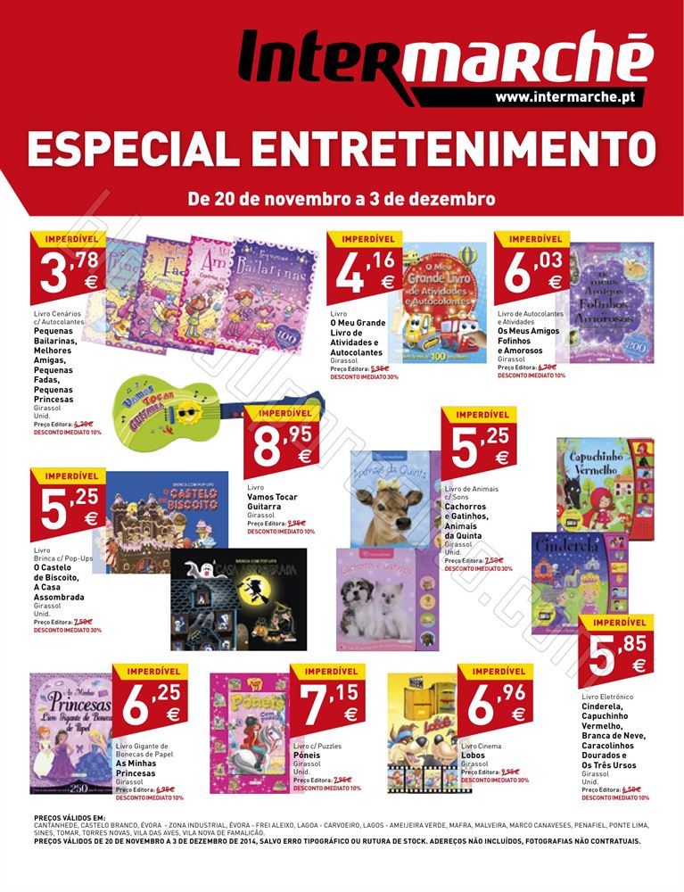 Antevisão Folheto INTERMARCHÉ Entretenimento de 20 novembro a 3 dezembro