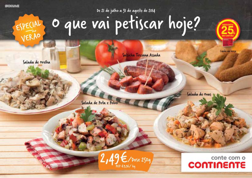 Novo Folheto CONTINENTE até 31 agosto - Take away