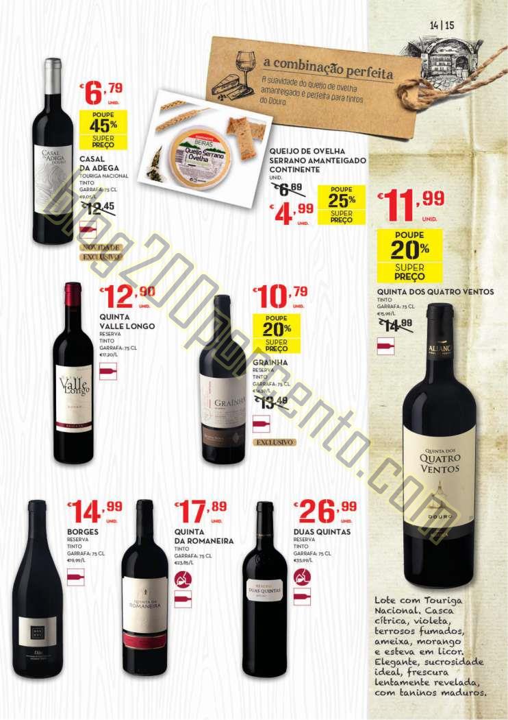 Antevisão Folheto CONTINENTE Vinhos de 29 setembr