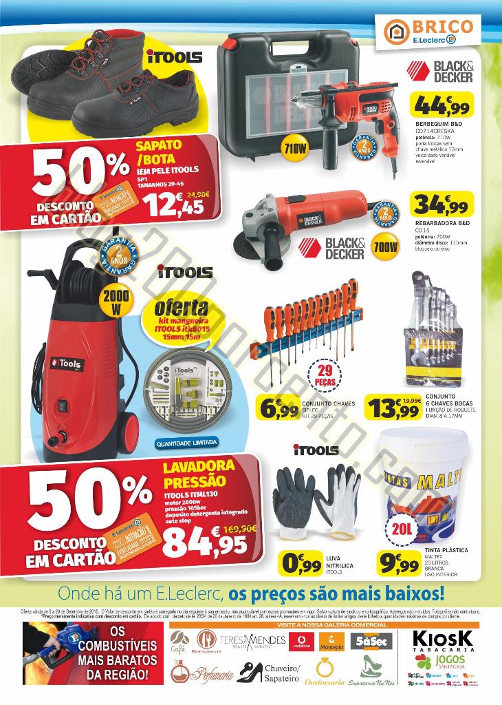 Novo Folheto E-LECLERC Brico - Feira de 8 a 20 set