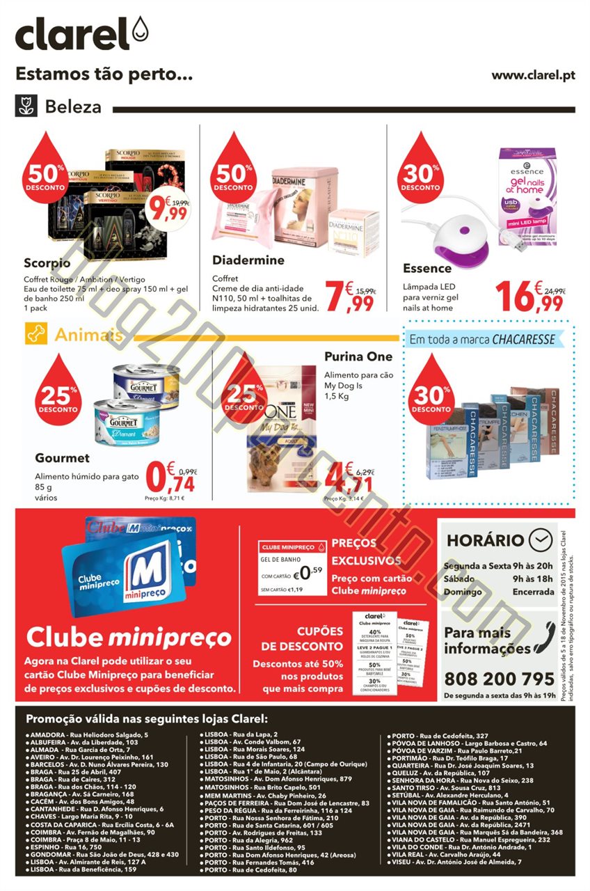 Antevisão folhetoCLAREL promoções de 5 a 18 nov