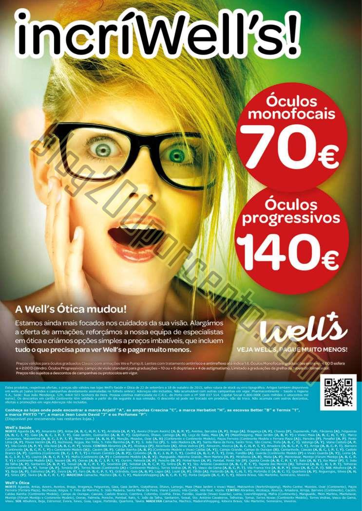 Antevisão Folheto WELLS Outono promoções de 22 
