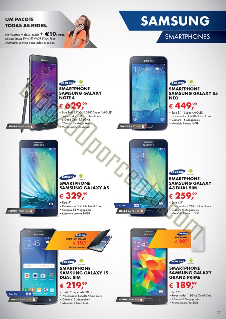 Novo Folheto WORTEN Mobile promoções até 2 deze