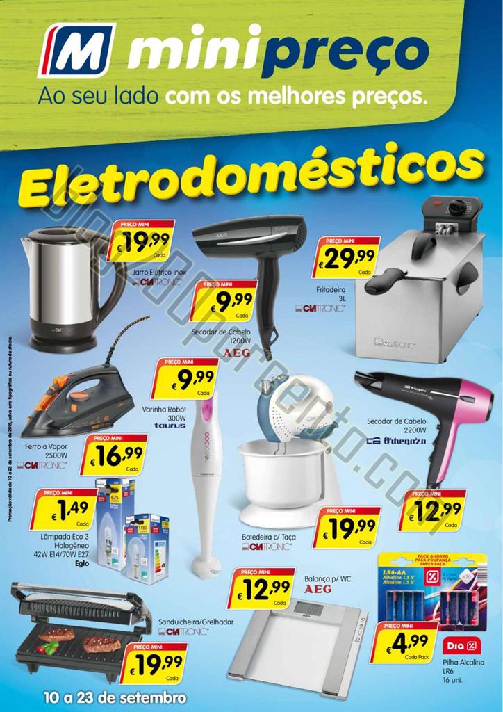 Antevisão Folheto MINIPREÇO Bazar de 10 a 23 set