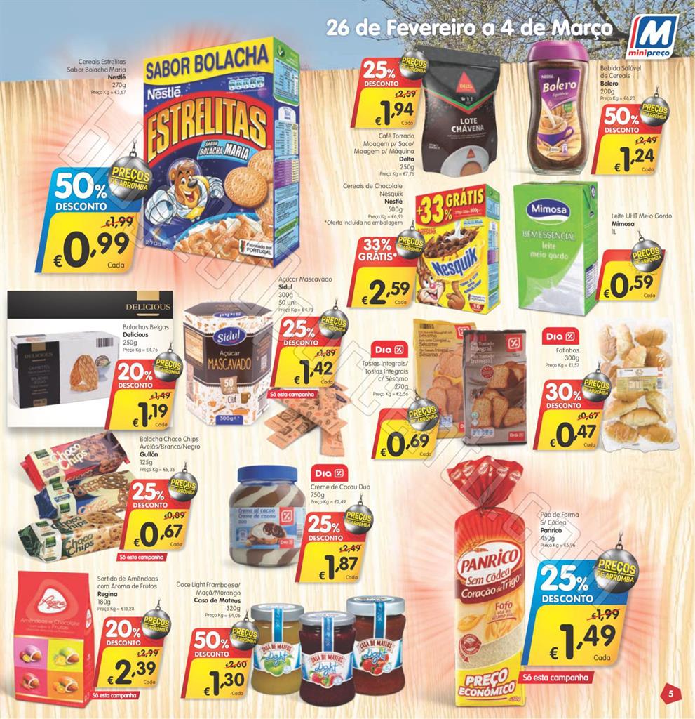 Antevisão Folheto MINIPREÇO de 26 fevereiro a 4 