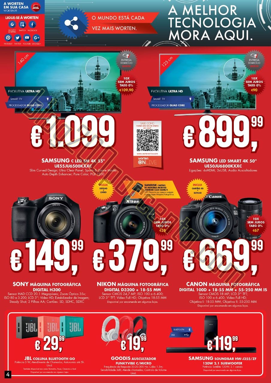 Novo Folheto WORTEN Promoções de 7 a 20 outubro 