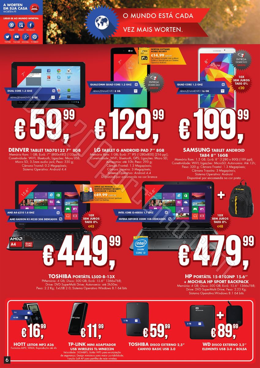 Novo Folheto WORTEN de 21 janeiro a 3 fevereiro p6