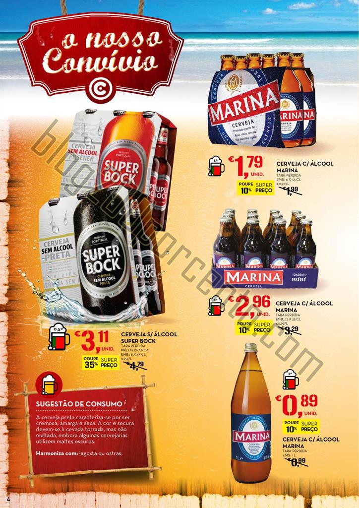 Antevisão Folheto CONTINENTE Cervejas e Mariscos 