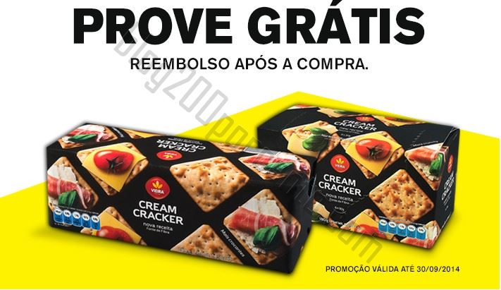 Reembolso VIEIRA Cream Crackers até 30 setembro
