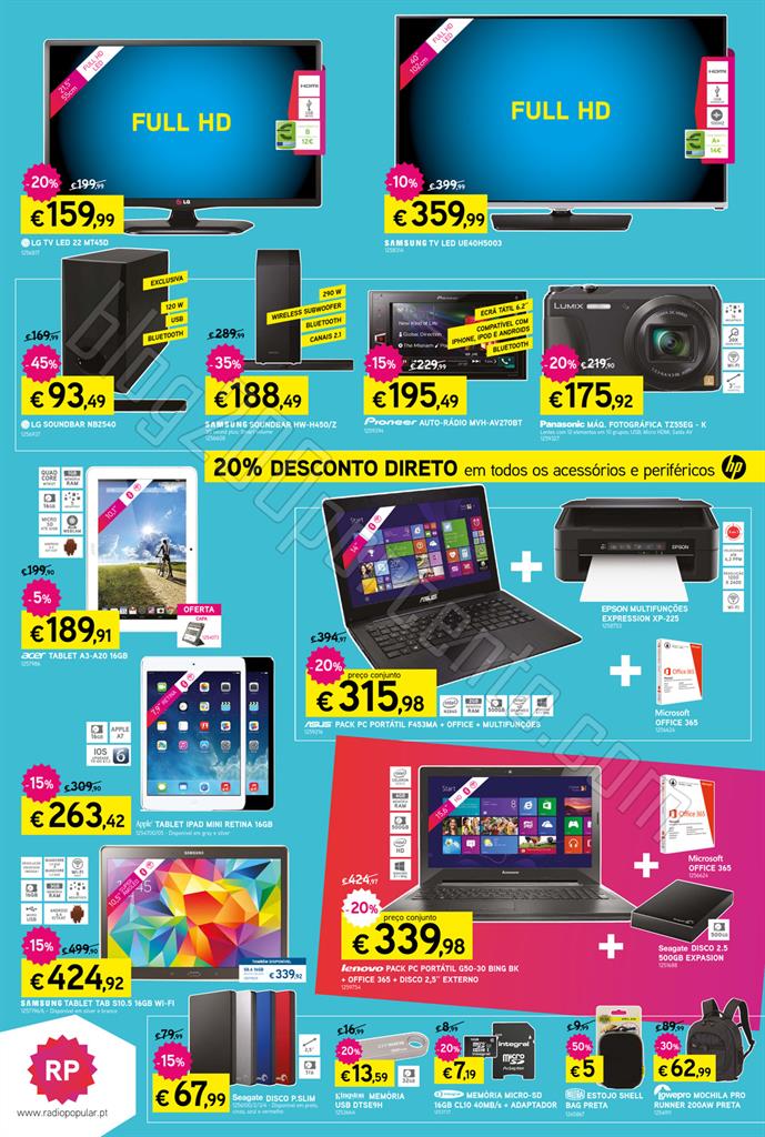 Antevisão Folheto RADIO POPULAR Promoções de 30