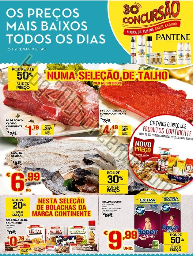 Antevisão Folheto CONTINENTE Promoções de 25 a 