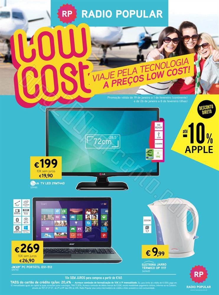 Antevisão Folheto RADIO POPULAR de 19 janeiro a 1