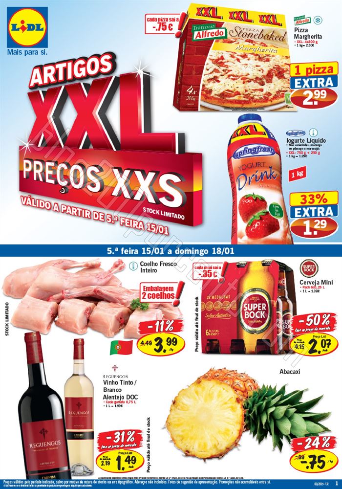 Antevisão Folheto LIDL Promoções de 15 a 21 jan
