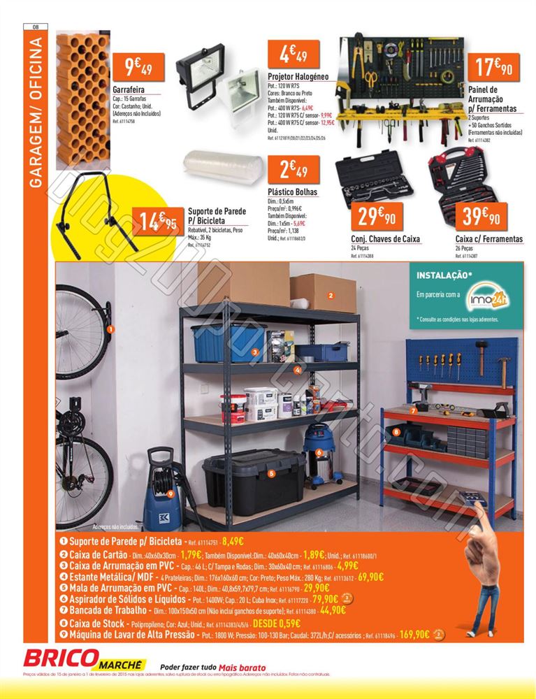 Antevisão Folheto BRICOMARCHÉ de 15 janeiro a 1 