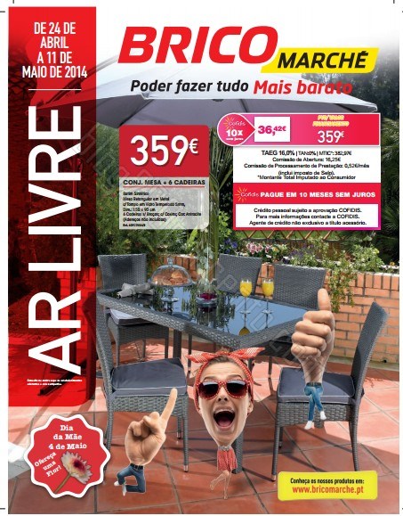 Novo folheto | BRICOMARCHÉ | de 24 abril a 11 maio - Ar Livre