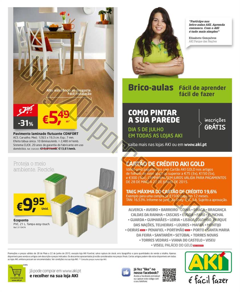 Festival das marcas AKI folheto de 28 maio a 22 ju