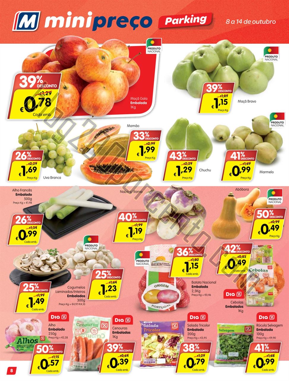 Antevisão Folheto MINIPREÇO Parking de 8 a 14 ou