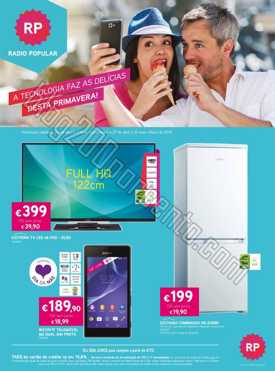 Antevisão Folheto RADIO POPULAR Promoções de 20
