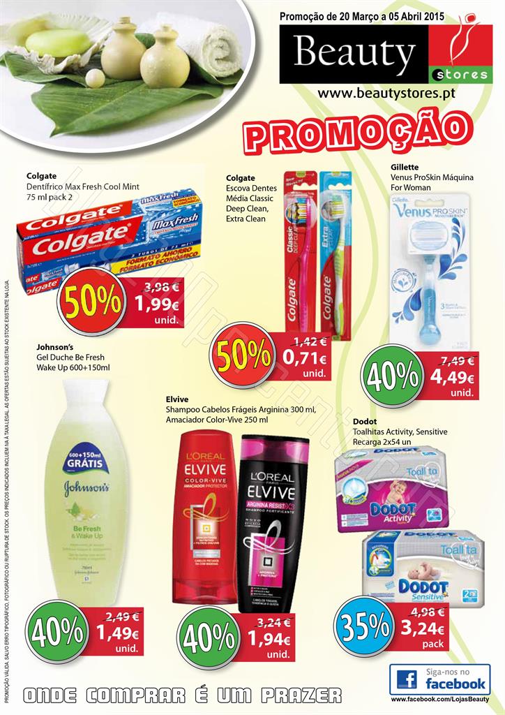 Antevisão Folheto BEAUTY STORES de 20 março a 5 