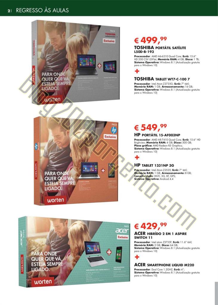 Novo Folheto WORTEN Regresso às aulas de 19 agost