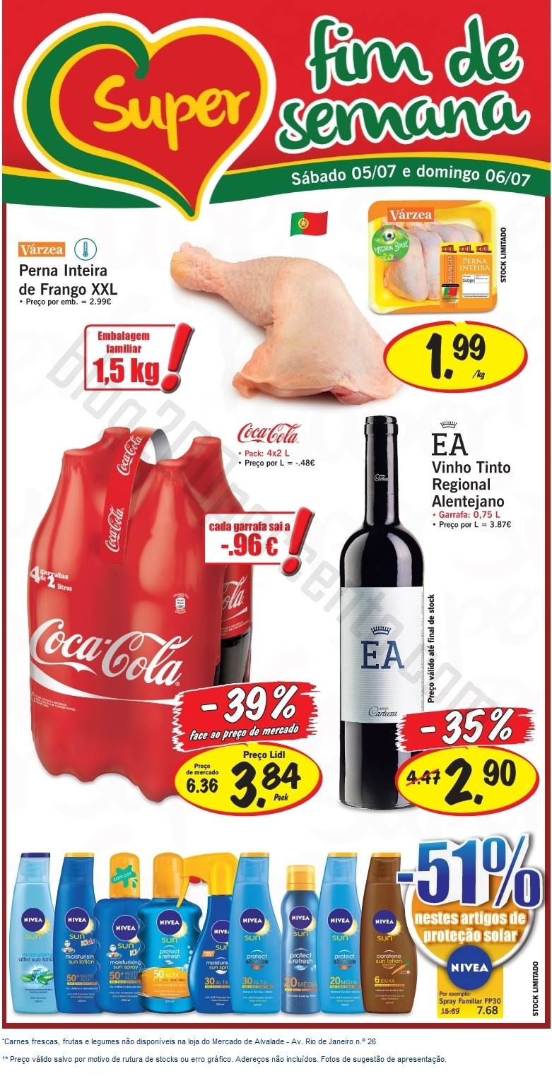 Antevisão Promoções Fim de semana LIDL de 5 a 6 julho