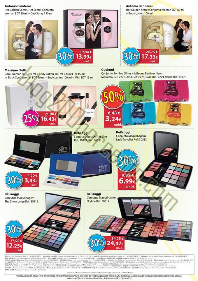 Novo Folheto BEAUTY SOTRES Promoções até 2 agos