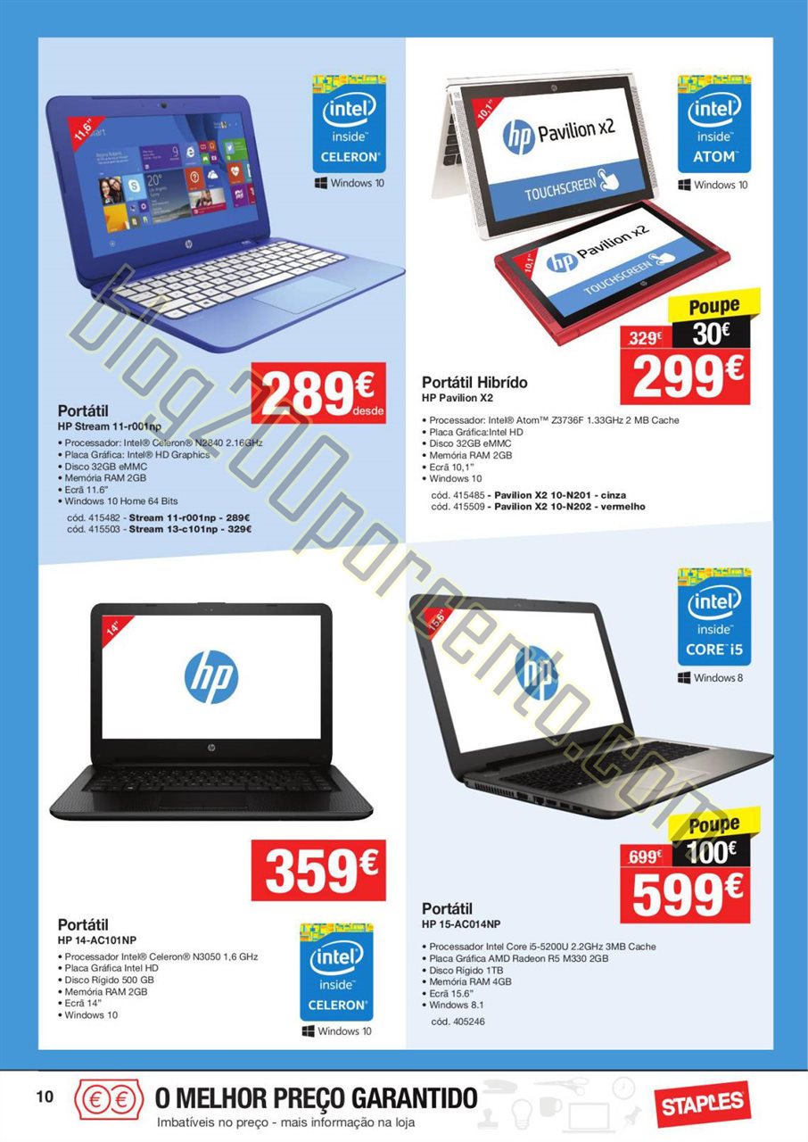 Antevisão folheto STAPLES Promoções de 3 a 24 n