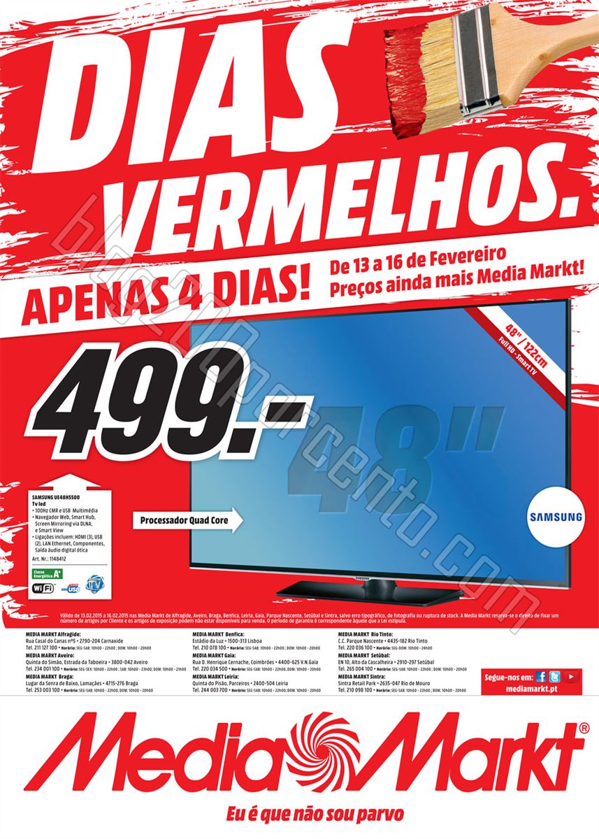 Antevisão Folheto MEDIAMARKT Especial de 13 a 16 