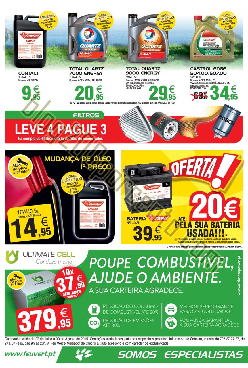 Antevisão Folheto FEU VERT Promoções de 27 julh