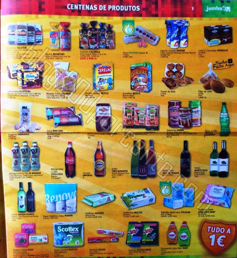 Antevisão Folheto JUMBO Tudo a 1€ de 9 a 21 jan