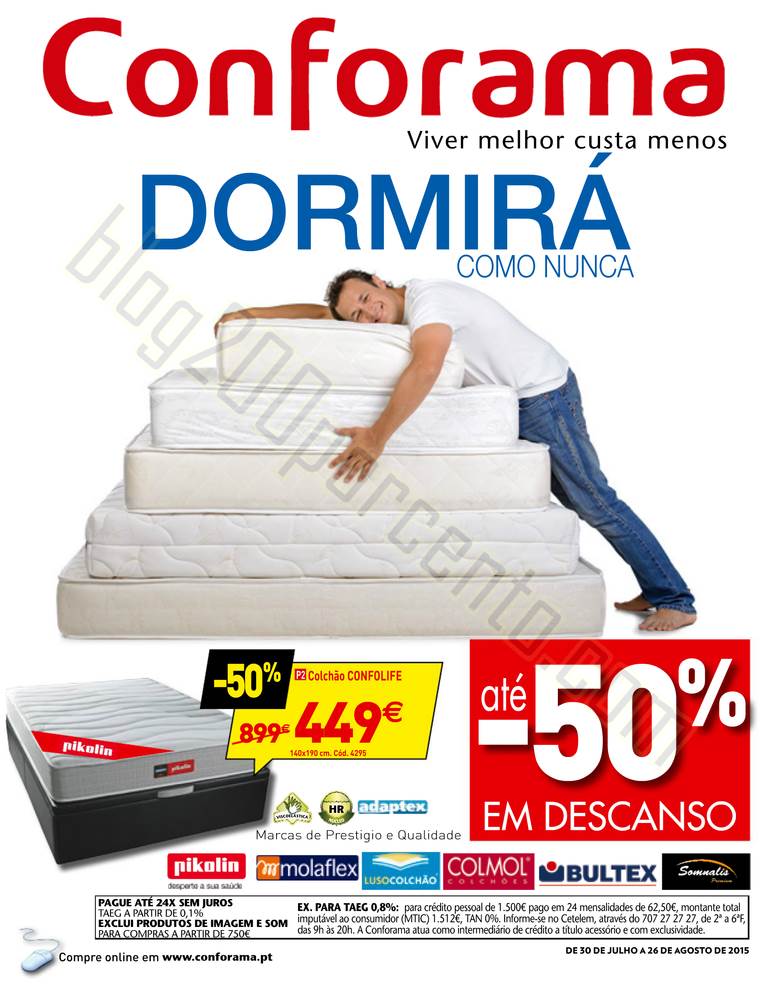 Novo Folheto CONFORAMA Promoções de 30 julho a 2