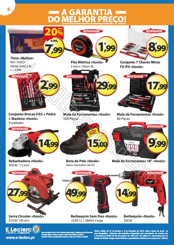 Antevisão Folheto E-LECLERC Lordelo de 27 janeiro