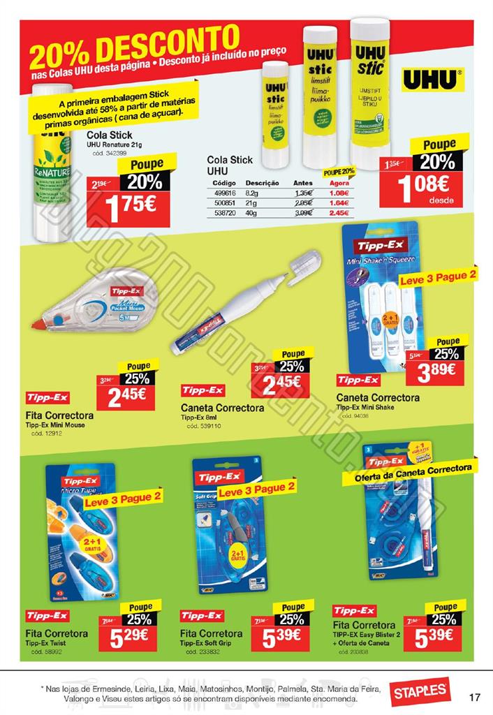 Antevisão Folheto STAPLES Primavera promoções d