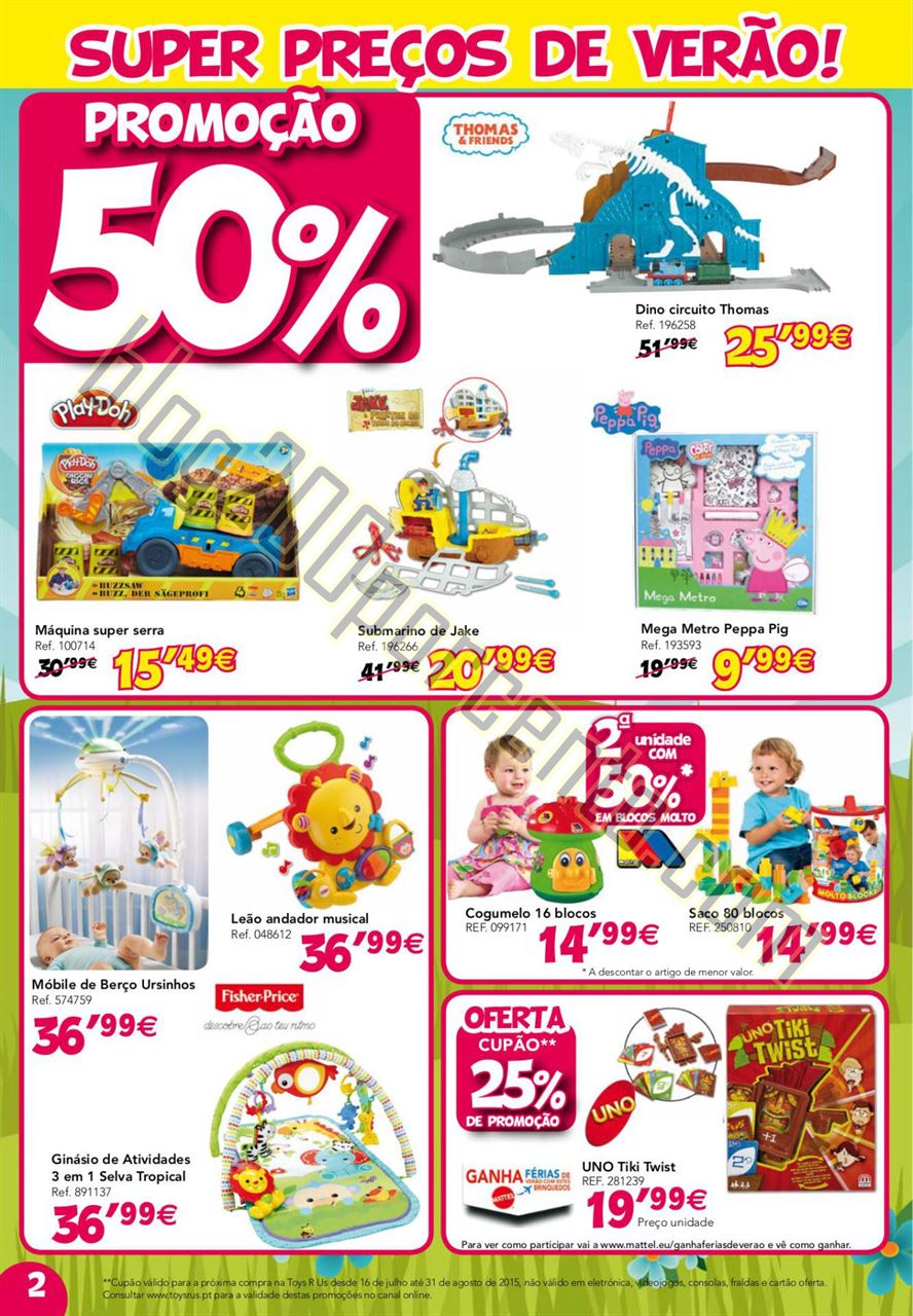 Novo Folheto TOYSRUS Promoções de 16 a 26 julho 